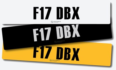 Lot 15 - Registration F17 DBX