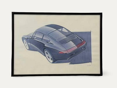 Lot 134 - 1993 Porsche 993 Tony Hatter Drawing Limited Edition