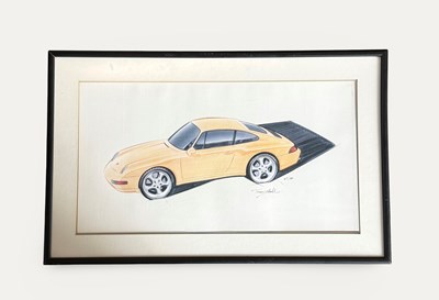 Lot 141 - Porsche 993 Tony Hatter Drawing Limited Edition