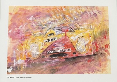 Lot 74 - 1971 Porsche 908/03 Le Mans Print by Bhambra