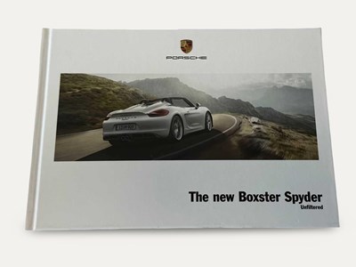 Lot 68 - 2015 Porsche Boxster Spyder Sales Brochure