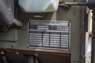 Lot 304 - 1974 Land Rover Series III ‘Lightweight’