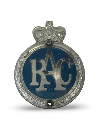 Lot 22 - RAC Badge with Blue Centre