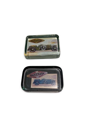 Lot 41 - Frazer Nash: Two Glass Paper Weights