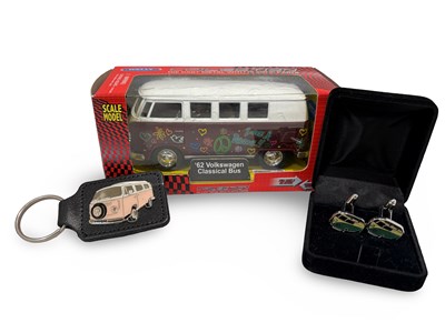 Lot 51 - Volkswagen Cufflinks, Key Fob and Model
