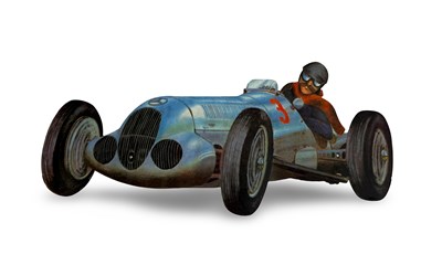 Lot 108 - Period Tin Mercedes-Benz Race Car