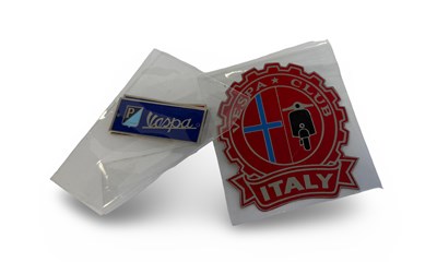 Lot 116 - Piaggio Vespa Metal Badges