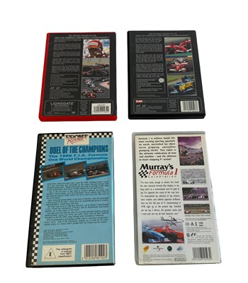Lot Formula One DVD & VHS Collection