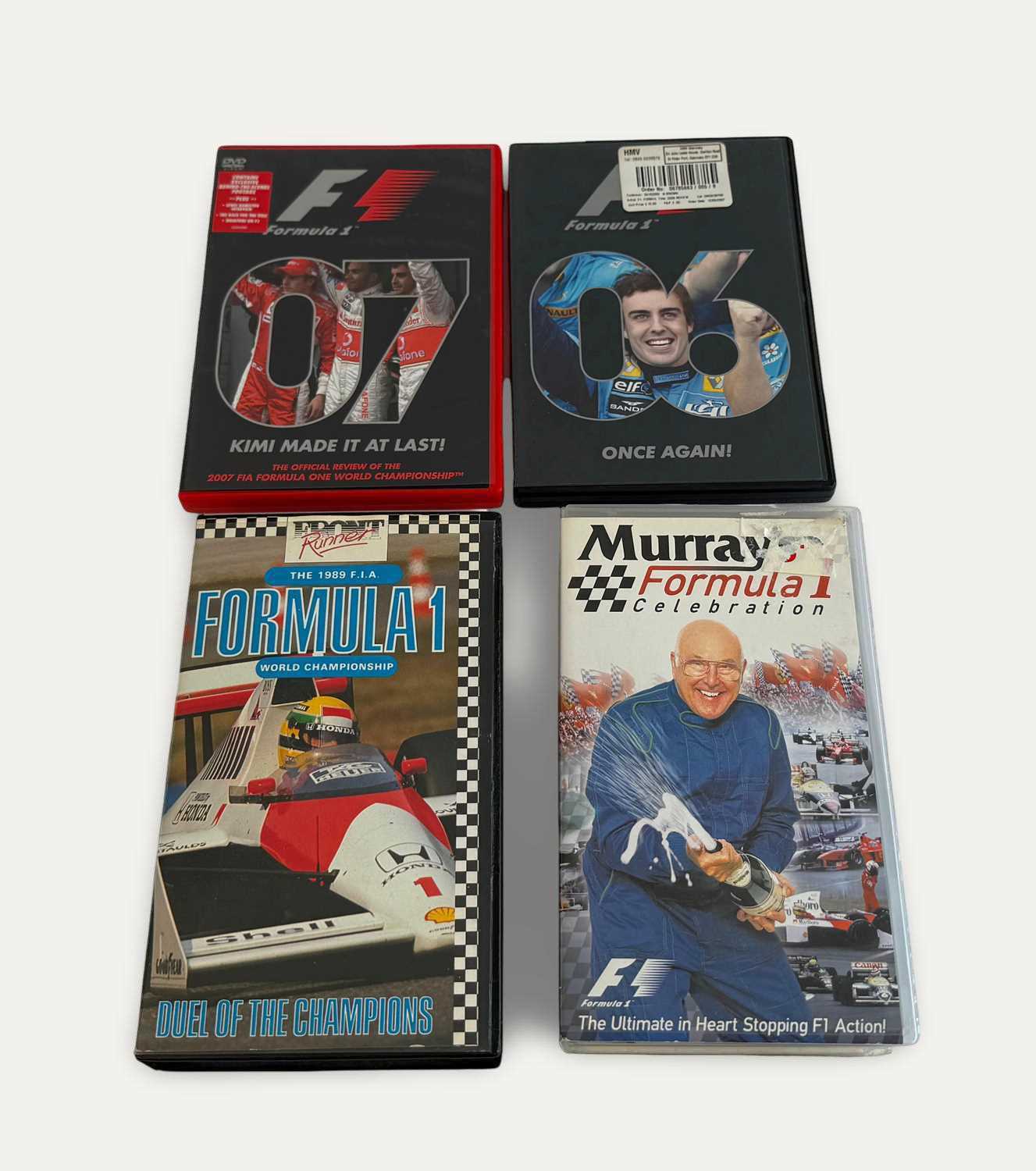 Lot Formula One DVD & VHS Collection