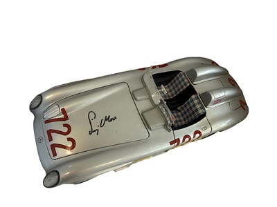 Lot Signed 1:18 Mercedes-Benz 300 SLR ‘722’ Model by Bburago Gold Collection