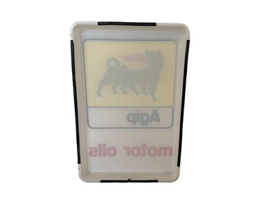 Lot Agip ‘Motor Oils’ Illuminated Garage Sign