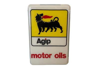 Lot Agip ‘Motor Oils’ Illuminated Garage Sign