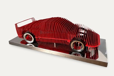 Lot 67 - Ferrari F40 Sculpture on a Polished Stainless Steel Base