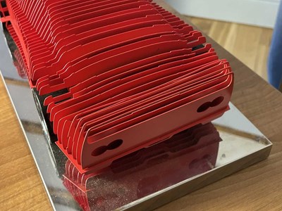 Lot Ferrari F40 Sculpture on a Polished Stainless Steel Base