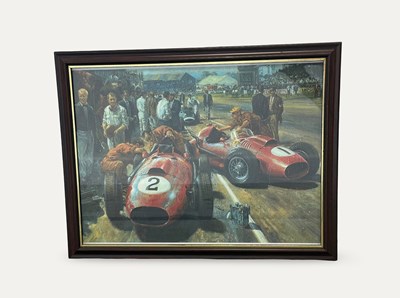 Lot 77 - Framed Motorsport Grand Prix Pit-Lane Scene