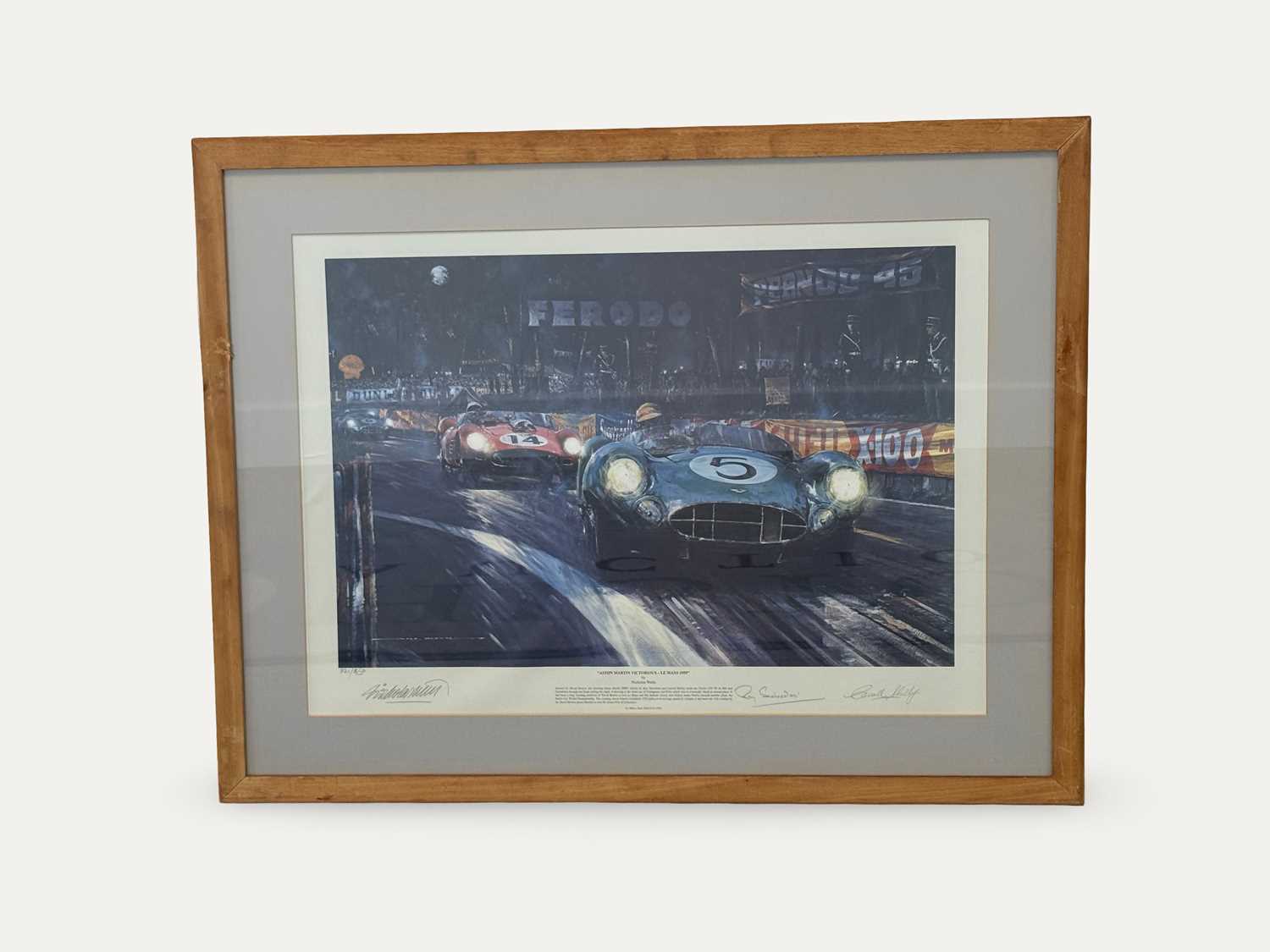 Lot Framed Limited-Edition Motorsport Print