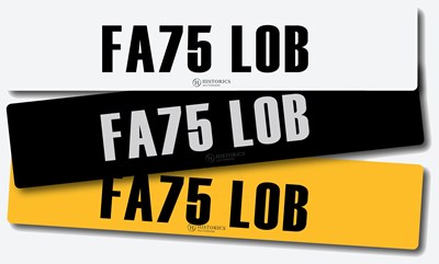 Lot 2 - Registration FA75 LOB