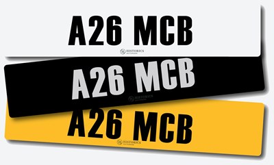 Lot 22 - Registration A26 MCB
