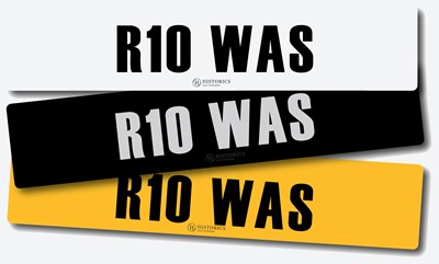 Lot 8 - Registration R10 WAS