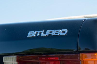Lot 1988 Maserati Biturbo Spyder