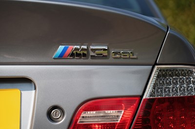 Lot 2003 BMW M3 CSL