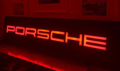 Lot Porsche Showroom Sign