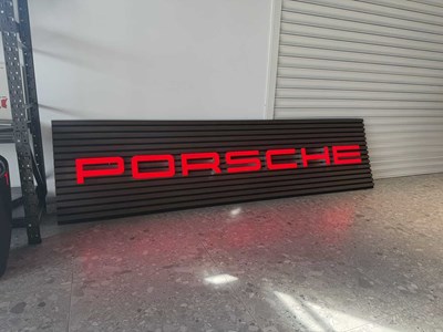 Lot Porsche Showroom Sign