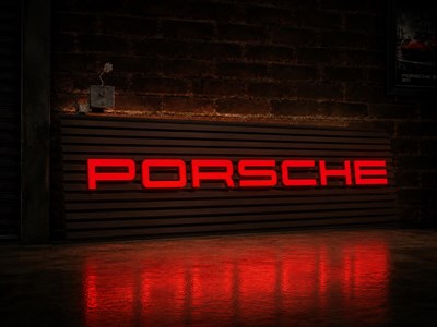 Lot Porsche Showroom Sign