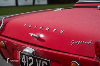 Lot 1962 Triumph Spitfire Ex-Works Prototype