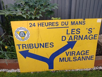 Lot 90 - 1985 Le Mans Road Sign