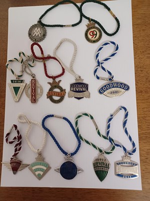 Lot 95 - Goodwood Revival Enamel Badges