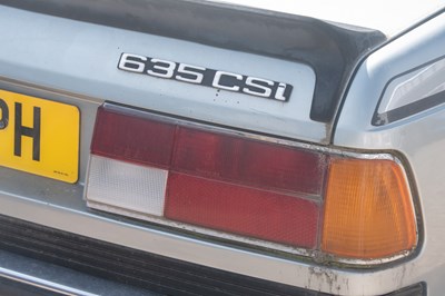 Lot 145 - 1984 BMW 635 CSi