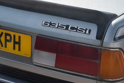 Lot 145 - 1984 BMW 635 CSi