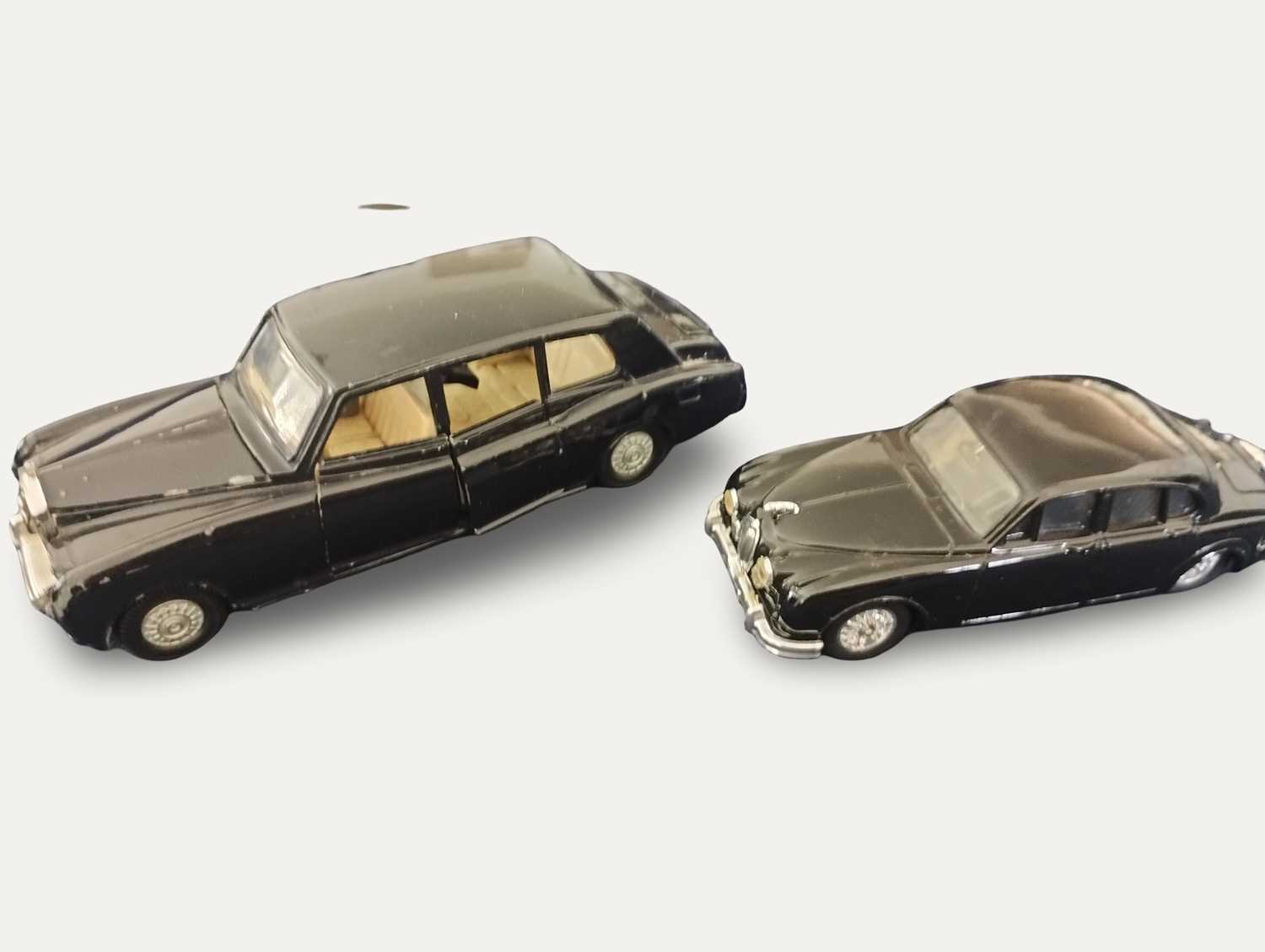 Lot 16 - Dinky Roll Royce Phantom V And Corgi. Jaguarg mk II Model
