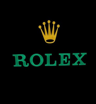 Lot Illuminated Rolex showroom sign