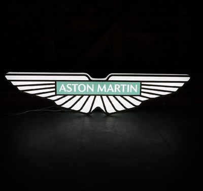Lot 19 - Illuminated Aston Martin Sign