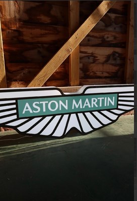 Lot Illuminated Aston Martin Sign