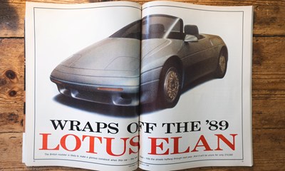 Lot 3 - 1986 Lotus Elan M100 Prototype
