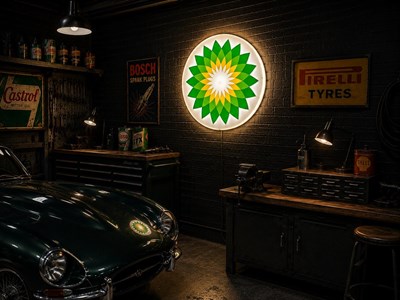Lot 54 - Illuminated BP Forecourt sign