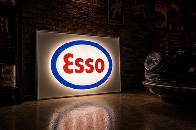 Lot 101 - Esso illuminated forecourt sign