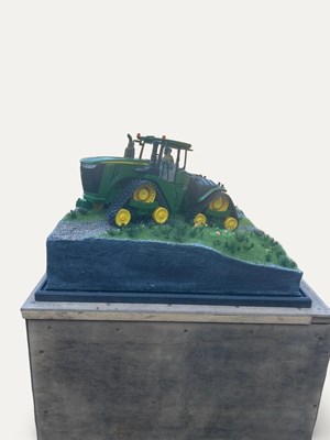 Lot 102 - Bruder Toy John Deere 9620RX with Caterpillar Tracks