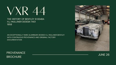 Lot 1958 Bentley S1 Alloy bodied H.J. Mulliner