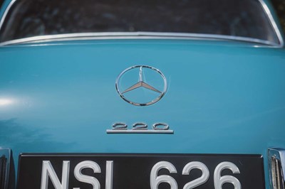 Lot 16 - 1956 Mercedes-Benz 220a Ponton