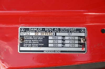 Lot 1979 Mercedes-Benz 350 SL