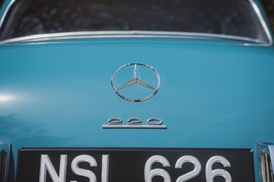 Lot 1956 Mercedes-Benz 220a Ponton