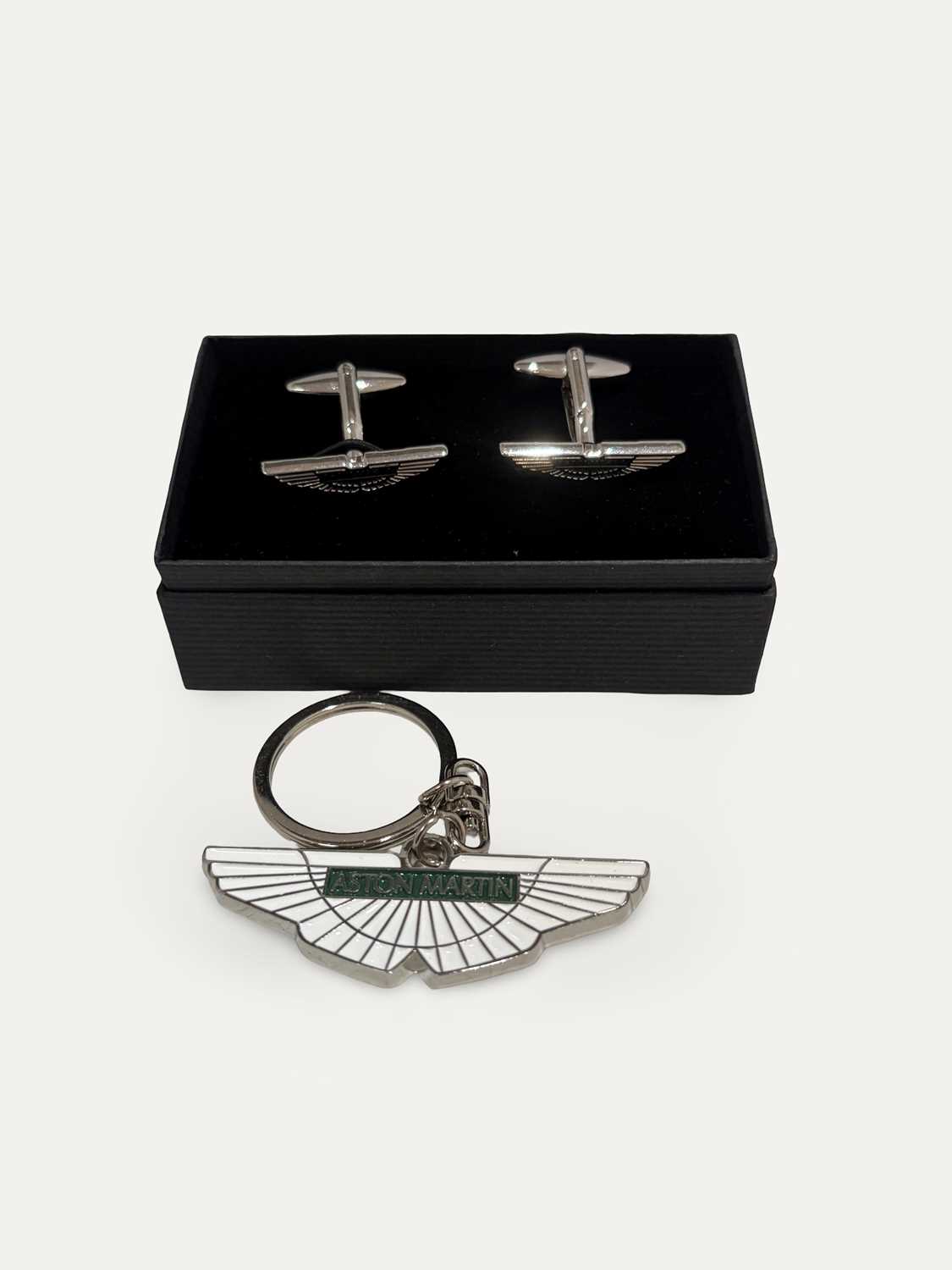Lot 94 - Aston Martin Cufflinks and Key Ring