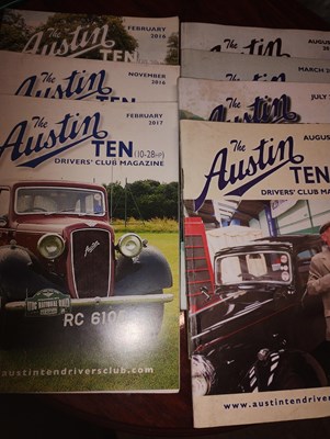12 x Austin 10 Drivers Club magazines (Various months) 2013 to 2017 Offered Without Reserve