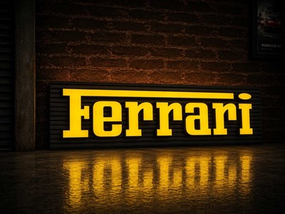 Lot Ferrari Showroom sign