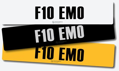 Lot 20 - Registration F10 EMO