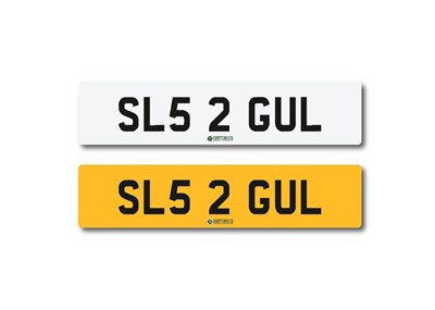 Lot 156 - Number plate SL52 GUL